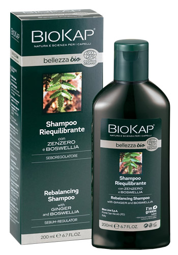 Biokap Bellezza Bio Shampoo Riequilibrante Cosmos Ecocert 200 ml Biosline