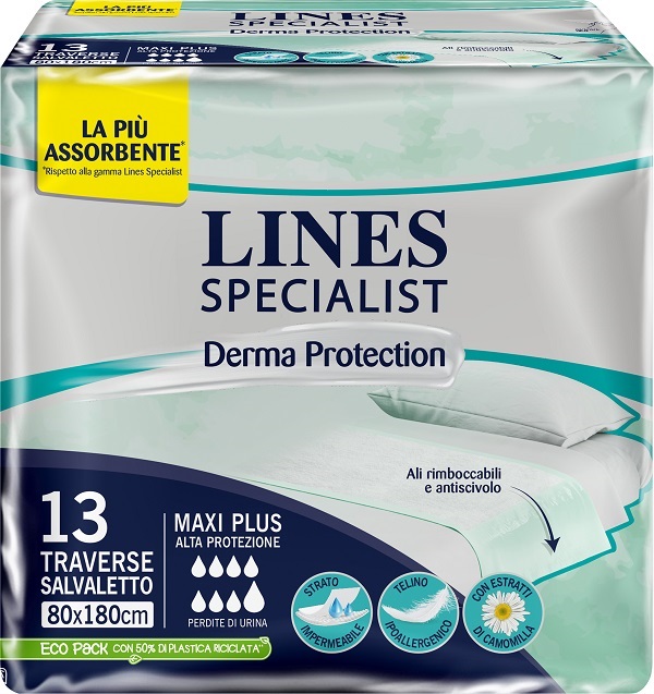 Traversa per Incontinenza Lines Specialist Derm ap 80x180 13pezzi