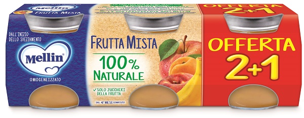 Mellin Pouch Frutta Mista 90 g, compra online su Farmacia delle Terme