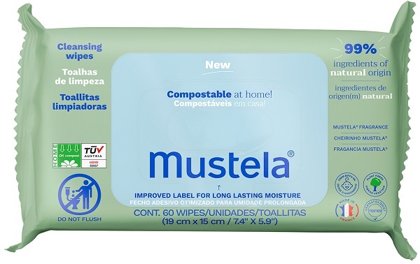 Mustela Salviette Compostabili 60 Pezzi