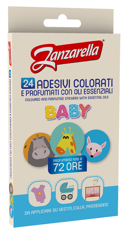 Zanzarella Sticker Baby 24 Pezzi