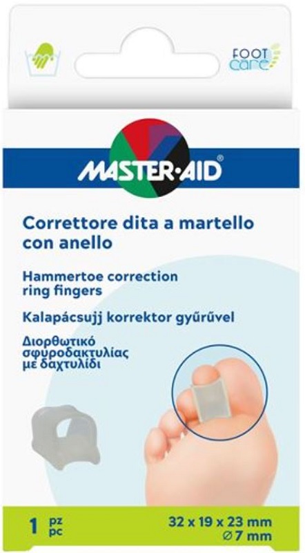 Correttore Dita a Martello Master-aid Footcare con Anello 1pezzo C14