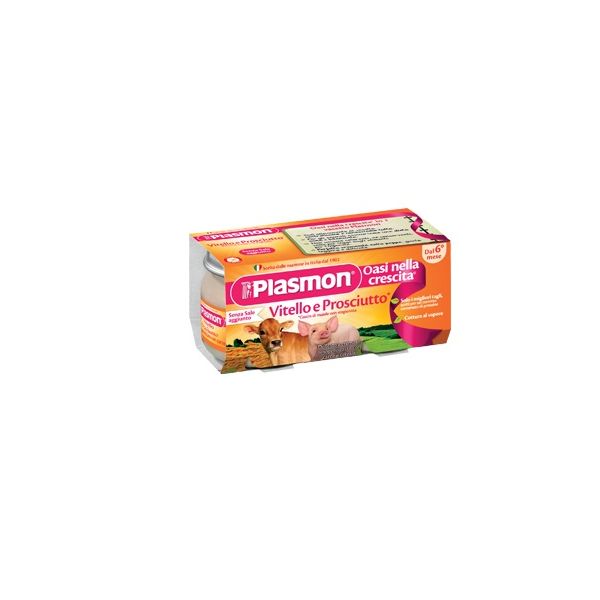 Plasmon Omogeneizzato Vitello - Prosciutto 4 x 80 g, compra online su  Farmacia delle Terme