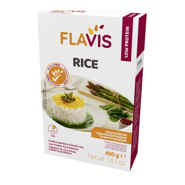 Flavis Rice Pastina Aproteica Formato Riso 400 g, compra online su Farmacia  delle Terme