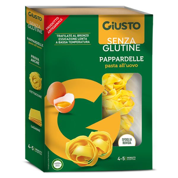 Giusto Senza Glutine Pappardelle All'uovo 250 g, compra online su Farmacia  delle Terme