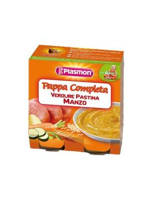 Plasmon Omogeneizzato Pappe Manzo Verdura Pastina 190 g x 2pezzi