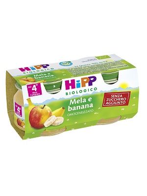 Hipp Bio Frutta Grattuggiata Mela Banana 4x100 g