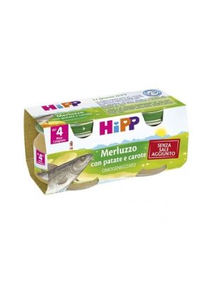 Hipp Omogeneizzato Merluzzo Carote Patate 2x80 g