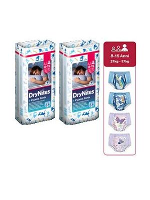 Huggies Drynites 8/15 Anni Boy l 27/57kg Pacco Singolo 9 Pezzi