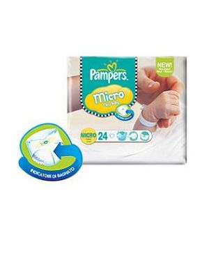 Pampers Progressi Micro Pannolini per Bambini 24 Pezzi