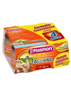 Plasmon Omogeneizzato Tacchino 4 x 80 g con Gift