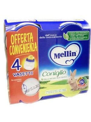 Mellin Omogeneizzato Coniglio 4x80 g