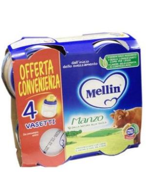 Mellin Omogeneizzato Manzo 4x80 g