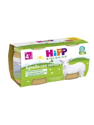 Hipp Bio Omogeneizzato Agnello con Verdure 2x80 g