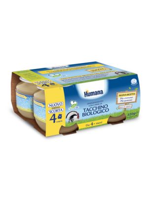 Humana Omogeneizzato di Tacchino Bio 4 x 80 g