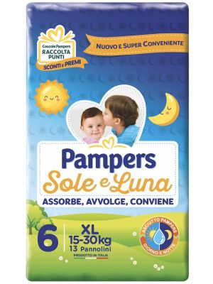 Pampers Sole e Luna xl 13 Pezzi