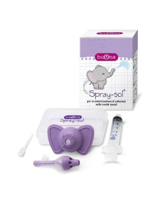 Buona Spray-sol Kit 5 Pezzi 1 Spray Sol + 1 Siringa Luer Lock da 5 ml + 1 Ago Cannula + Elefantino Copri-siringa