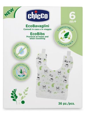 Chicco Bavaglini Monouso Compostabili 36 Pezzi