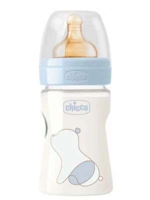 CHICCO BIBERON ORIGINAL 150ML TOUCH 1 FORO BOY CON TETTARELLA IN CAUCCIU'