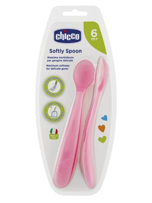 Chicco Cucchiaio Silicone Femminile bi Pack 6m+