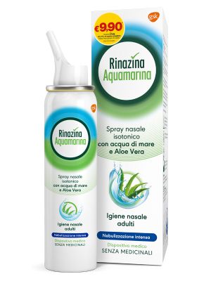 Soluzione Isotonica Rinazina Aquamarina Aloe Intensa Promo 100 ml