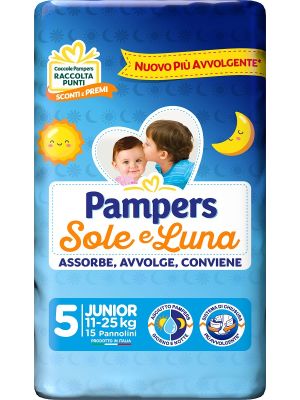 Pampers Sole&luna Junior 15 Pezzi