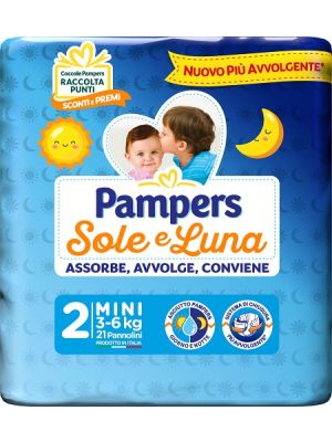 Pampers Sole Luna Midini 21 Pezzi