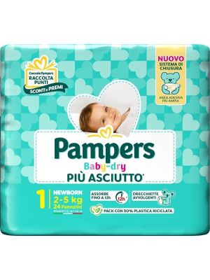 Pampers Baby Dry Pannolino Newborn 24 Pezzi