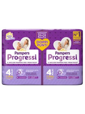 Pampers Progressi Pannolino Maxi Pacco Doppio 42 Pezzi