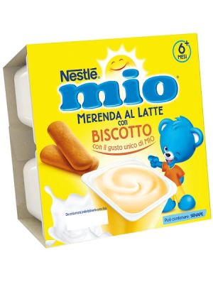 Mio Merenda al Latte Biscotto 4 Pezzi da 100 g