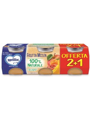 Mellin Omogeneizzato Frutta Mista 3 Pezzi da 100 g