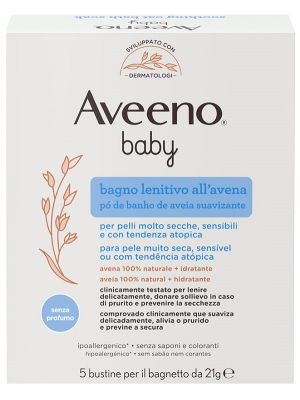 Aveeno Baby Colloidal Polvere Bagno 5 x 21 g