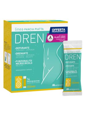 Pancia Piatta Dren Ananas 14 Bustine Stick Pack + Torba Drenante