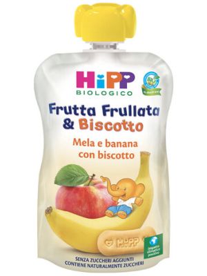 Hipp Bio Frutta Frullata&biscotto Mela Banana Biscotto 90 g