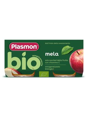 Plasmon Omogeneizzato Bio Mela 2 Vasetti x 80 g