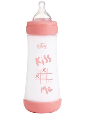 Chicco Biberon p5 300ml Fast Silicone Girl