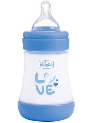 Chicco Biberon p5 150ml Slow Silicone Boy