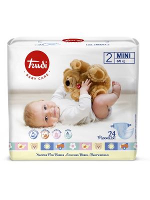 Trudi Baby Care Pannolini Mini 3/6 kg 24 Pezzi