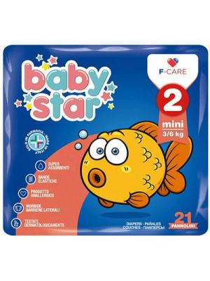 Pannolino Babystar 3/6kg t2 21 Pezzi