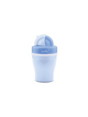 Nuvita Tazza con Cannuccia e Doppio Isolamento Termico Blu 18 m+ 200 ml