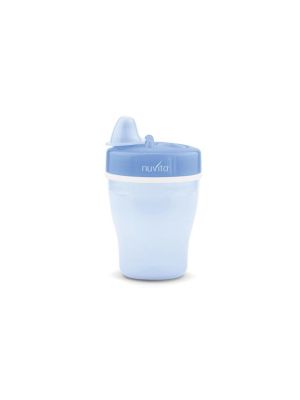 Nuvita Tazza Doppio Isolamento Termico e Beccuccio Rigido Blu 12 m+ 200 ml