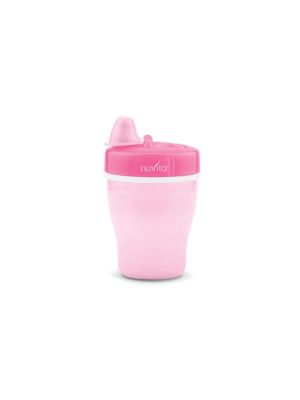 Nuvita Tazza Doppio Isolamento Termico e Beccuccio Rigido Rosa 12 m+ 200 ml