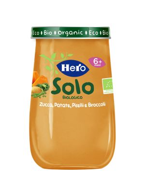 Hero Solo Omog Zucca Patate Piselli Broccoli 190 g