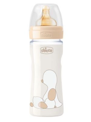 CHICCO BIBERON ORIGINAL 250ML TOUCH REGULAR UNISEX CON TETTARELLA IN CAUCCIU'