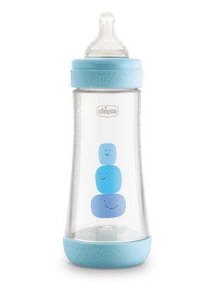 CHICCO BIBERON PERFECT 5 BOY 300 ML IN SILICONE 3 FORI