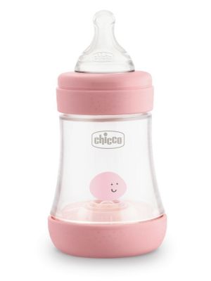 CHICCO BIBERON PERFECT 5 GIRL 150 ML IN SILICONE 1 FORO