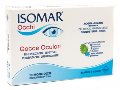 Isomar Occhi Plus Gocce Oculari per Occhi Secchi All'acido Ialuronico 0,25%  30 Flaconcini Monodose, compra online su Farmacia delle Terme